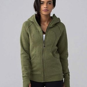 Lululemon Scuba Hoodie II Fatigue Green sz 6